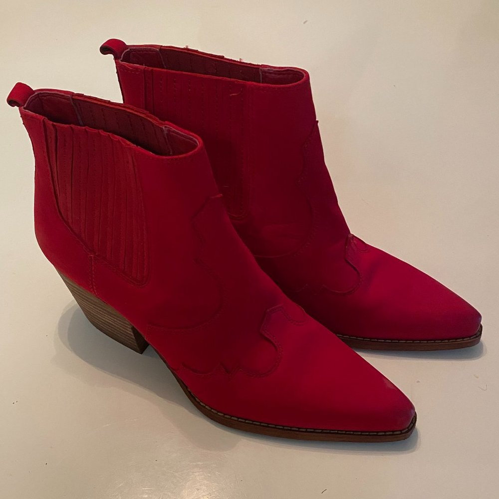 NEW - Never worn - Sam Edelman Winona Red Suede Boots